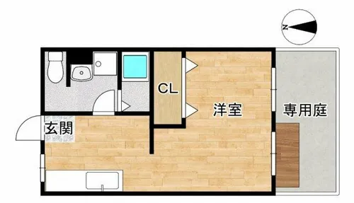 大阪府豊中市赤阪1丁目【アパート】の間取り