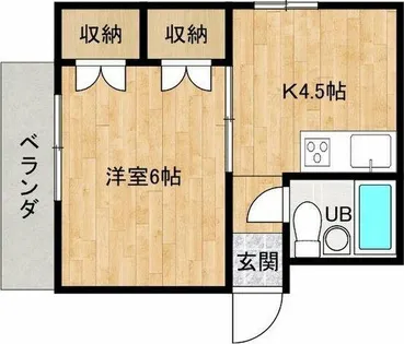 サニーハイツ都島【3階】の間取り