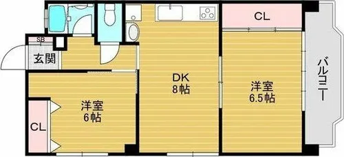 ツダフラット【3階】の間取り