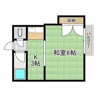 中央マンション【3階】の間取り