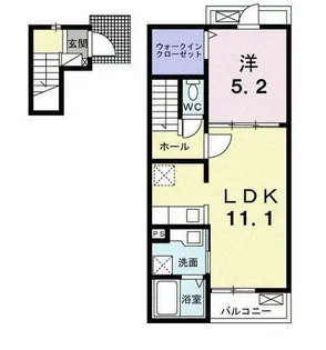 リブリオポラ D【2階】の間取り