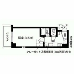 Avenir朱雀【6階】の間取り