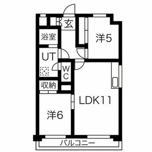 ミラベル元植田【2階】の間取り