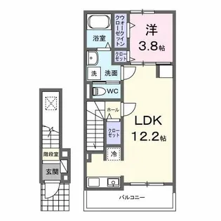 ブルーデイジー【2階】の間取り