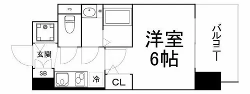 1Kの間取り画像