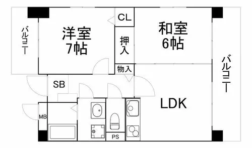 アーバンヴィラ【4階】の間取り