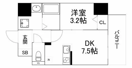 大阪府大阪市都島区内代町1丁目【マンション】の間取り