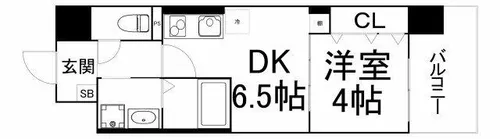 大阪府大阪市東成区深江南3丁目【マンション】の間取り