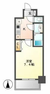 プレサンス桜通ベルノ【13階】の間取り