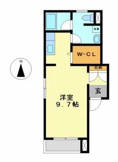 フラット矢田南【4階】の間取り
