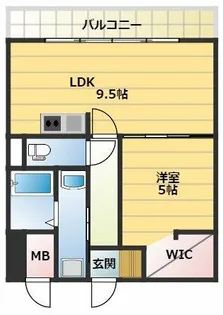パークモダン新大阪【8階】の間取り