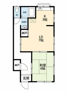 藤コーポ【103号室】の間取り