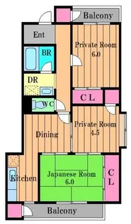 3DKの間取り画像