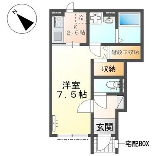 クレリア【1階】の間取り