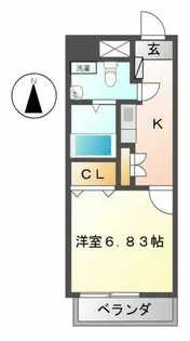 セントレイクセレブ代官町【9階】の間取り