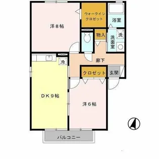 モア エクレール A棟【101号室】の間取り