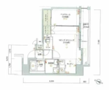 グランパーク県庁前【2階】の間取り