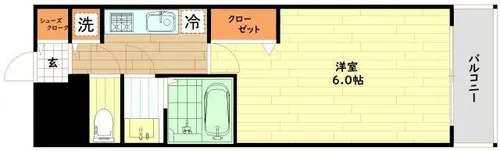 プレサンス大阪福島レシェンテ【2階】の間取り