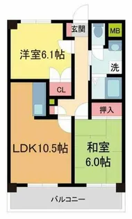 リュミエール鶴田【303号室】の間取り