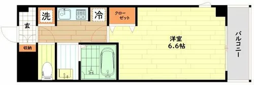 ベル・ヴィー福島【4階】の間取り