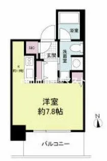 クロスレジデンス大阪新町【8階】の間取り