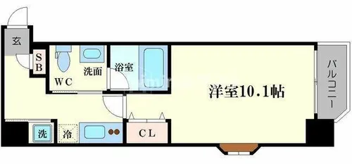 アーデン土佐堀【6階】の間取り