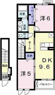 シンビジュウムA【2階】の間取り