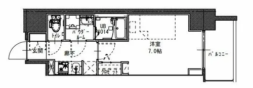 S-RESIDENCE堺筋本町Deux【8階】の間取り