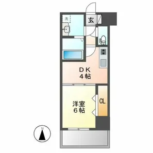 さくらHills NISHIKI Platinum Residence【304号室】の間取り