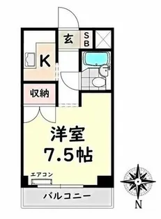 冬頭第2ビル【301号室】の間取り