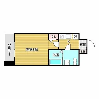 SERENiTE北浜【9階】の間取り