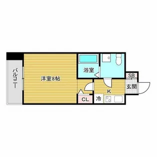 SERENiTE北浜【11階】の間取り