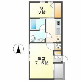 コレクション新瑞橋【2階】の間取り