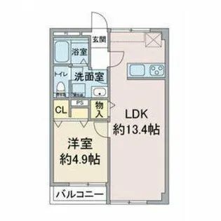 コーポ竹味【2階】の間取り