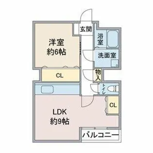 コーポ竹味【2階】の間取り