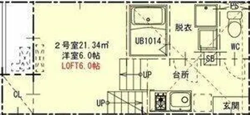ハーモニーテラス鳥栖【2階】の間取り