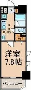 ベレーサ名駅ウエスト【3階】の間取り