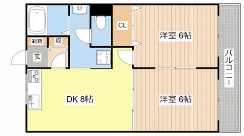 グリーンコートⅠ【120号室】の間取り