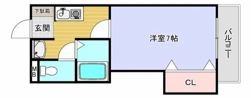 N court東粉浜【3階】の間取り