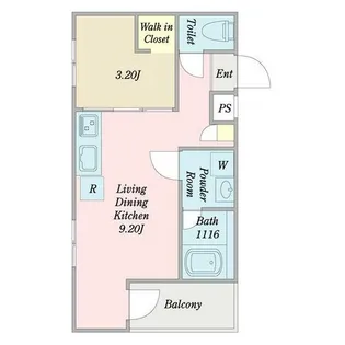 MOVE中村公園GRANDE【103号室】の間取り