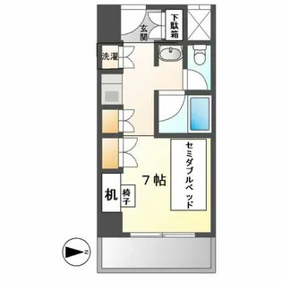 プログレンス栄【414号室】の間取り