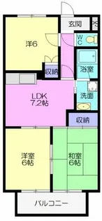 サープラス大樹寺B【2階】の間取り