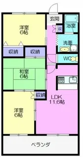 アーバン西岡崎【502号室】の間取り