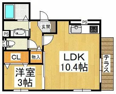 ラメゾンピック和泉中央【2階】の間取り