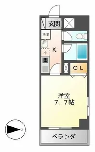 BELLE VIVRE新栄【7階】の間取り