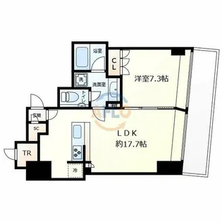 Brillia Tower堂島【10階】の間取り