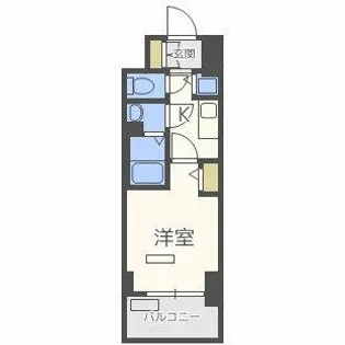 プレサンス天満橋チエロ【13階】の間取り