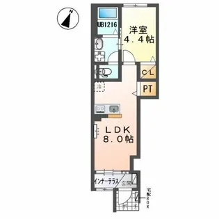 シャングリラ【1階】の間取り