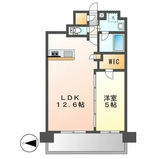 ミュプレ上前津【202号室】の間取り