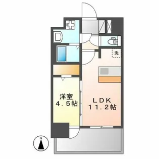 プレサンス新栄ユリシス【8階】の間取り